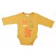ABR Hosszú ujjú pamut body - Mustár - Zsiráf (68)