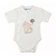 ABR Rövid ujjú átlapolós pamut body - Fehér - Cica (44)