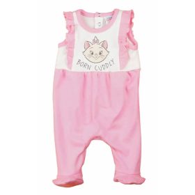   ABR Ujjatlan fodros vékony pamut rugi - Rózsaszín-fehér - Marie cica (50)