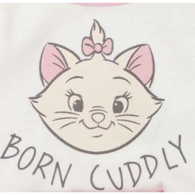   ABR Ujjatlan fodros vékony pamut rugi - Rózsaszín-fehér - Marie cica (50)