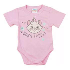 ABR Rövid ujjú pamut body - Rózsaszín - Marie cica (50)