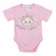 ABR Rövid ujjú pamut body - Rózsaszín - Marie cica (50)