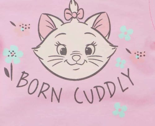 ABR Rövid ujjú pamut body - Rózsaszín - Marie cica (62)