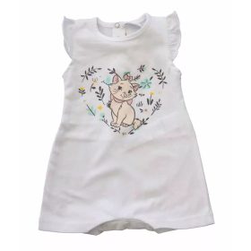 ABR Ujjatlan fodros baba napozó - Fehér - Marie cica (56)