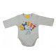 ABR Hosszú ujjú pamut body - Szürke - Snoopy (80)