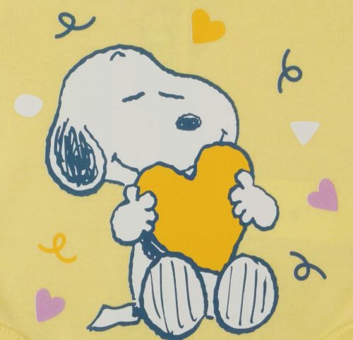 ABR Hosszú ujjú pamut body - Sárga - Snoopy (68)