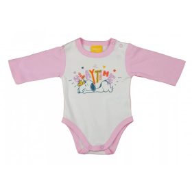   ABR Hosszú ujjú pamut body - Rózsaszín-Fehér - Snoopy (56)