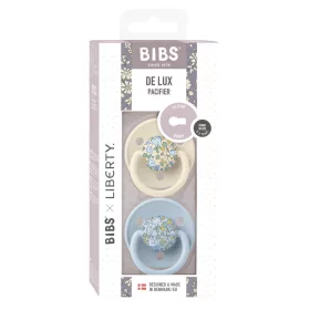   BIBS x Liberty cumi (2 db) - De Lux Eloise - pasztell kék (0-3 év)