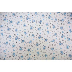 ABR Óvodai lepedő 135x60cm - Focis béka