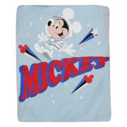  ABR pamut gumis lepedő - Kék - Űrhajós Mickey egér (60x120-70x140 cm)