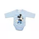 AB Hosszú ujjú pamut body - Kék - Mickey egér (80)