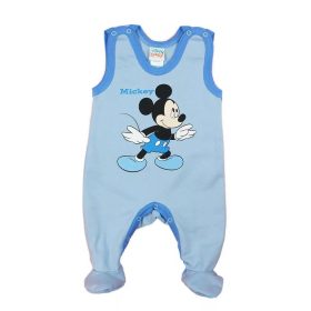   ABR Belül bolyhos ujjatlan pamut rugi - Kék - Mickey egér (56)