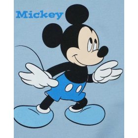   ABR Belül bolyhos ujjatlan pamut rugi - Kék - Mickey egér (56)