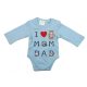 ABR Hosszú ujjú pamut body - Kék - Mom Dad (44)