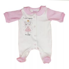   ABR Hosszú ujjú pamut rugi - Fehér - A család legkisebb hercegnője (44)