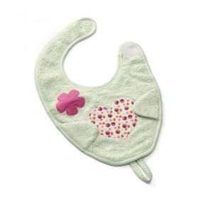 ThermoBaby ThooDou bambusz előke cumitartóval - Green