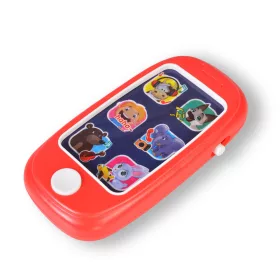   Moni Toys Interaktív okos telefon, állathang, dallamokkal és fényhatásokkal - Piros