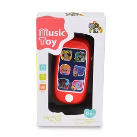   Moni Toys Interaktív okos telefon, állathang, dallamokkal és fényhatásokkal - Piros