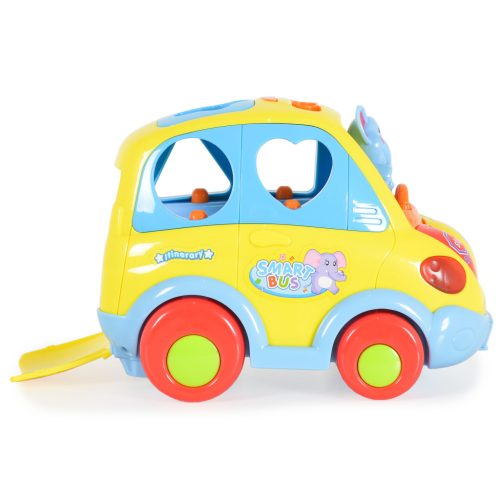 HOLA Formabedobó busz interaktív, zenélő készségfejlesztő játék