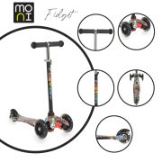 Moni Fidget 3 kerekű roller - Fekete