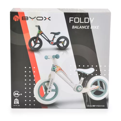 Byox Foldy összecsukható futóbicikli (12") - Rózsaszín