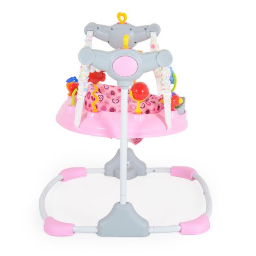 Moni Vista zenélő, 360 fokban forgatható, baba ugráló - Rózsaszín