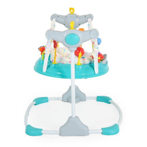 Moni Vista zenélő, 360 fokban forgatható, baba ugráló - Türkiz