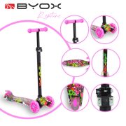 Byox Rapture 3 kerekű roller - Rózsaszín