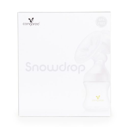 Cangaroo Snowdrop Kézi mellszívó cumisüveggel - Fehér-Zöld