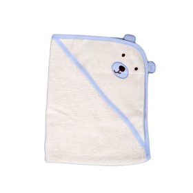   Cangaroo Baloo pamut frottír maci füles, kapucnis törölköző (70x90 cm) - Kék