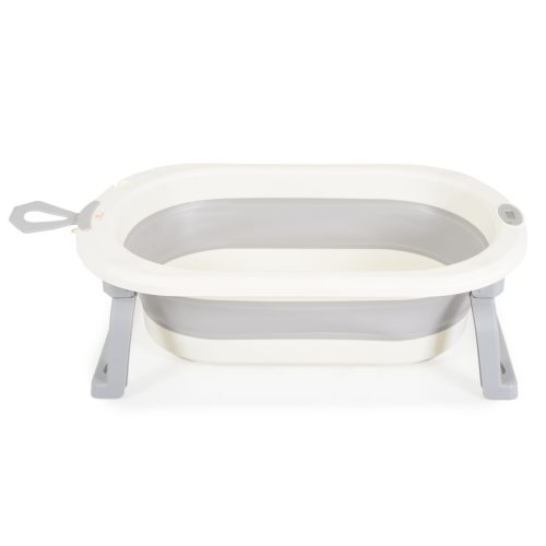 Cangaroo Terra Összecsukható babakád, digitális vízhőmérővel - Szürke