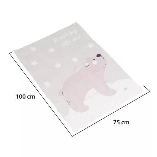 Cangaroo Dream Bear baba takaró (70x100 cm) - Szürke