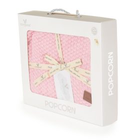   Cangaroo Popcorn kötött takaró díszdobozban (80x100 cm) - Rózsaszín