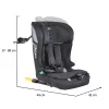 Cangaroo IDrive Phantom gyerekülés (76-150 cm) - Fekete