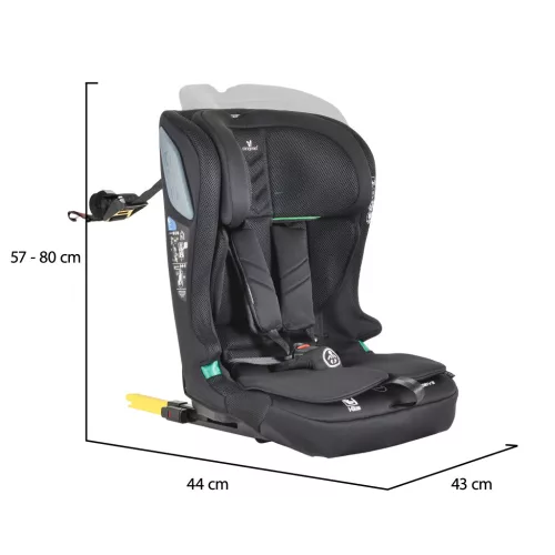 Cangaroo IDrive Phantom gyerekülés (76-150 cm) - Fekete