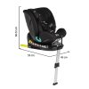Cangaroo i-Protect I-Size 360°-ban forgatható ISOFIX SPS gyermekülés (40-150 cm) - Fekete