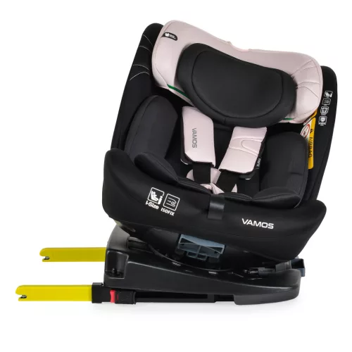 Moni Vamos I-Size 360°-ban forgatható ISOFIX gyermekülés 40-150 cm - Rózsaszín