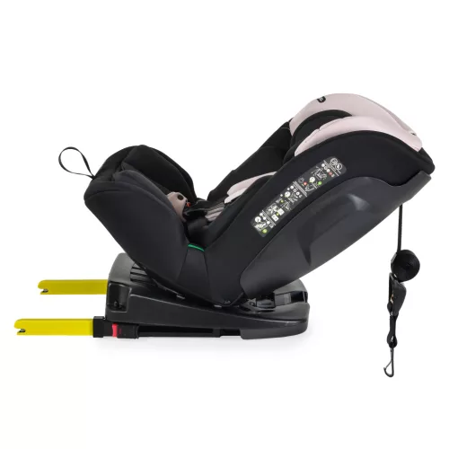 Moni Vamos I-Size 360°-ban forgatható ISOFIX gyermekülés 40-150 cm - Rózsaszín