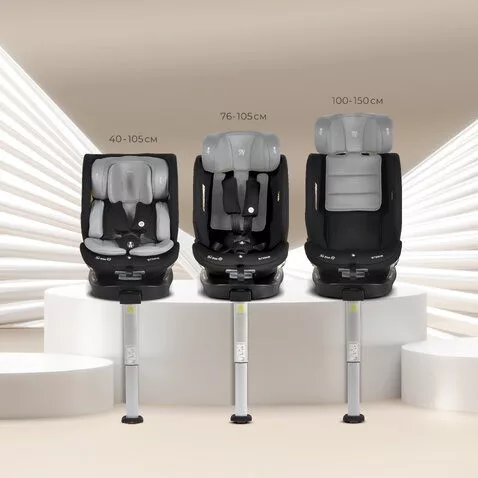 Moni Strike I-Size 360°-ban forgatható ISOFIX SPS gyermekülés (40-150 cm) - Szürke