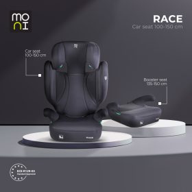 Moni Race I-Size gyermekülés 100-150 cm - Szürke
