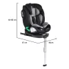 Moni Legend I-Size 360°-ban forgatható ISOFIX gyermekülés 40-150 cm - Szürke
