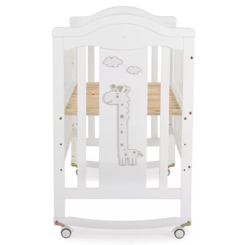Cangaroo Juno fa babaágy zsiráf mintás, ringatós 60*120cm - Fehér