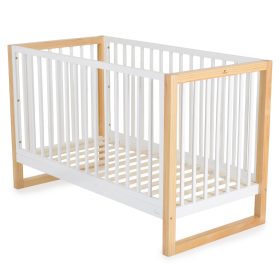 Cangaroo Sierra fa babaágy rácsos 60*120cm FEHÉR/NATUR