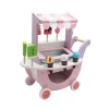 Moni Toys Fagyis/Jégkrémes Kocsi fa játék – Rózsaszín