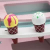 Moni Toys Fagyis/Jégkrémes Kocsi fa játék – Rózsaszín