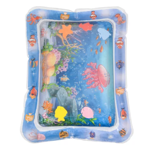 Moni Toys Vízzel tölthető interaktív játszószőnyeg  - Kék - Halacskák