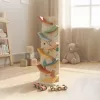 Moni Toys Autós versenypálya fa játék - Színes