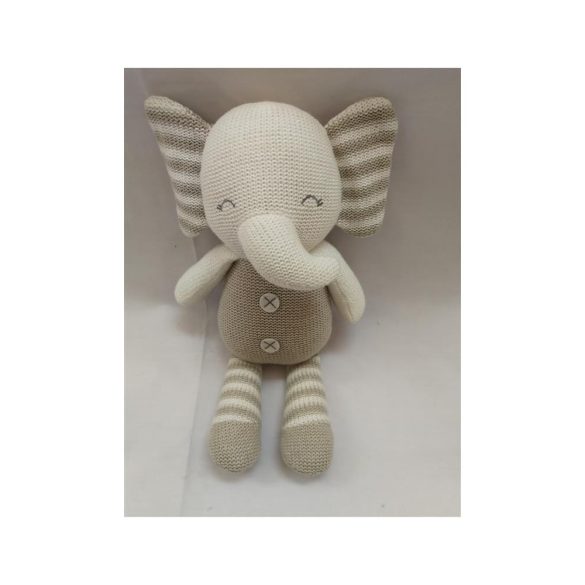 Baby Hug - Kötött elefánt - 35 cm
