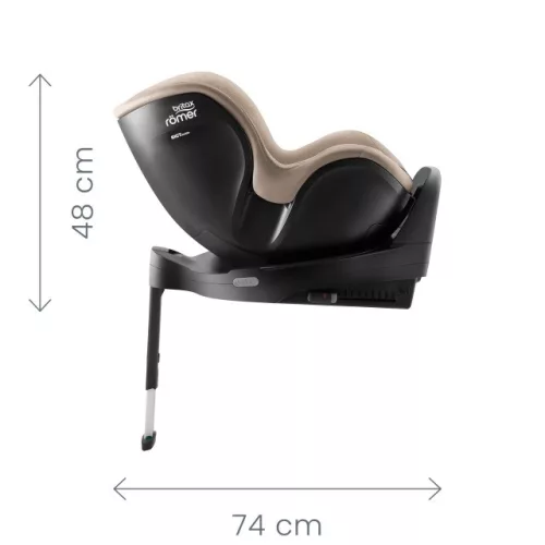 Britax Römer Dualfix Pro M Style 360°-ban forgatható autósülés (61-105 cm) - Sage Green