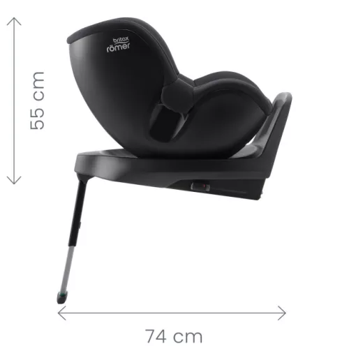 Britax Römer Dualfix M Plus Style gyerekülés 61-105cm - Teak